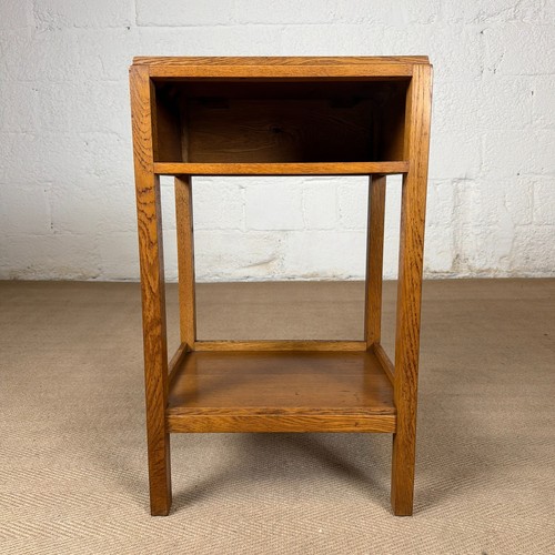 Vintage oak bedside cabinet - oak,