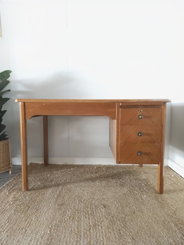 Mid century desk oak - century, home