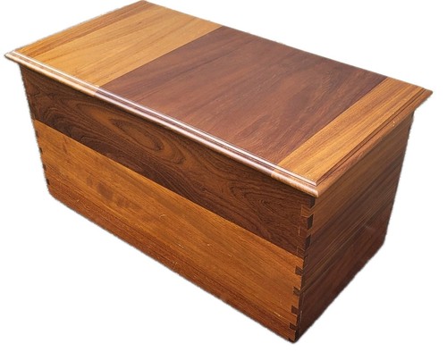 Vintage mid century teak - mid, trunk