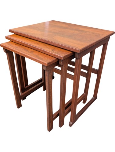 Mid century teak nesting - mid-century,