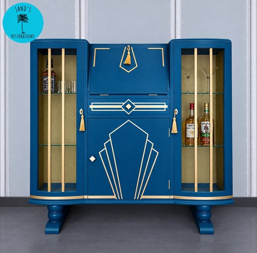 Mid century vintage - large, blue