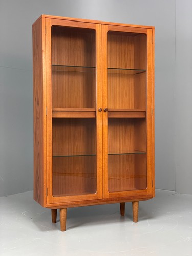 Vintage plan bookcase teak - g,