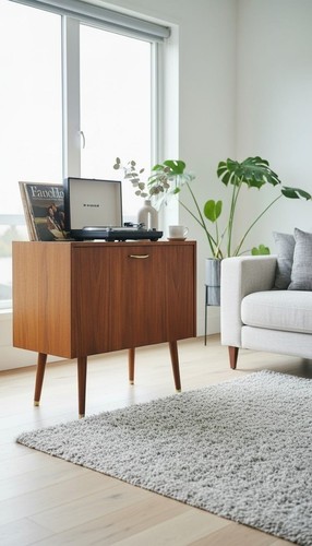 Upcycled mid century - mid, record
