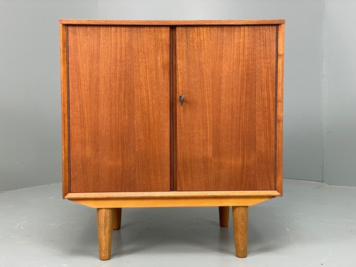 Vintage teak record cabinet - vintage,