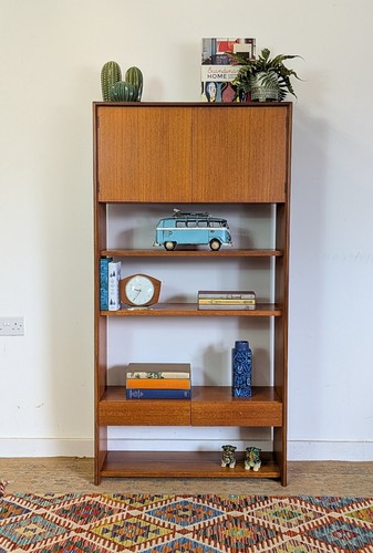 Vintage plan bookcase - g,