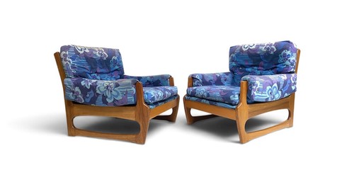 Pair vintage retro - of, mid