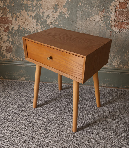 Vintage bedside table 60s mid - bedside,