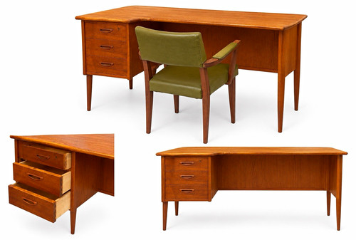 Mid century boomerang desk - mid,
