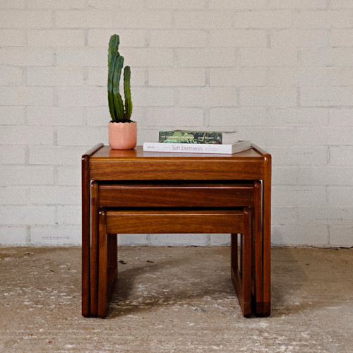 Sunelm teak nest tables mid - sunelm,