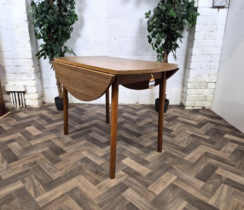 Vintage mid century round teak - vintage,
