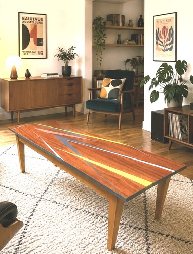 Mid century coffee table - table,