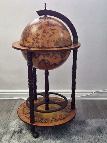 Vtg italian old world globe - italian,