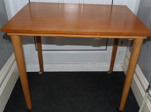 1960s teak table vintage - ,